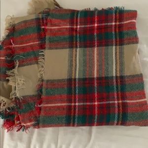 Plaid Blanket Scarf